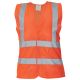 KAMIZELKA SIATKOWA ODBLASKOWA QUOLL HI-VIS - POMARAŃCZOWY