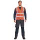 KAMIZELKA SIATKOWA ODBLASKOWA QUOLL HI-VIS - POMARAŃCZOWY