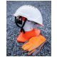 KASK PAB WH1-0 ZE ZINTEGROWANYMI OKULARAMI - BIAŁY