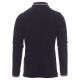 KOSZULKA POLO DŁUGI RĘKAW AVIAZIONE - GRANATOWY-WŁOCHY