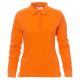 KOSZULKA POLO DŁUGI RĘKAW FLORENCE LADY - POMARAŃCZOWY