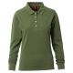 KOSZULKA POLO DŁUGI RĘKAW FLORENCE LADY - ZIELONY WOJSKOWY