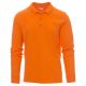 KOSZULKA POLO DŁUGI RĘKAW FLORENCE - POMARAŃCZOWY