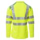 KOSZULKA POLO DŁUGI RĘKAW GUARD+WINTER - ŻÓŁTY FLUO-ŻELOWY ZIELONY