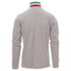 KOSZULKA POLO DŁUGI RĘKAW LONG NATION MELANGE - SZARY MELANŻ-WŁOCHY