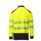 KOSZULKA POLO DŁUGI RĘKAW ROAD WINTER - ŻÓŁTY FLUO-GRANATOWY