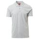 KOSZULKA POLO KRÓTKI RĘKAW AMALFI MELANGE - SZARY MELANŻ