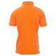 KOSZULKA POLO KRÓTKI RĘKAW CAMBRIDGE - POMARAŃCZOWY-BIAŁY