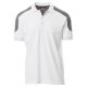 KOSZULKA POLO KRÓTKI RĘKAW COMPANY - BIANCO-SMOKE
