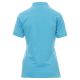 KOSZULKA POLO KRÓTKI RĘKAW GLAMOUR - BŁĘKIT TURKUSOWY