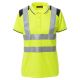 KOSZULKA POLO KRÓTKI RĘKAW GUARD+LADY - ŻÓŁTY FLUO-GRANATOWY
