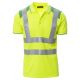 KOSZULKA POLO KRÓTKI RĘKAW GUARD+ - ŻÓŁTY FLUO-ŻELOWY ZIELONY