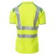 KOSZULKA POLO KRÓTKI RĘKAW GUARD+ - ŻÓŁTY FLUO-ŻELOWY ZIELONY