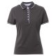KOSZULKA POLO KRÓTKI RĘKAW LEEDS - ANTRACITE-BIANCO
