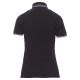 KOSZULKA POLO KRÓTKI RĘKAW LEEDS - CZARNY-BIAŁY