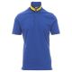 KOSZULKA POLO KRÓTKI RĘKAW MEMPHIS - KRÓLEWSKI NIEBIESKI-ŻÓŁTO-GRANATOWY