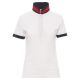 KOSZULKA POLO KRÓTKI RĘKAW MEMPHIS LADY - BIAŁY-CZERWONO-NIEBIESKI