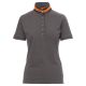 KOSZULKA POLO KRÓTKI RĘKAW MEMPHIS LADY - ZADYMIONY-ŻYWY POMARAŃCZOWY-CZARNY