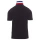 KOSZULKA POLO KRÓTKI RĘKAW NATION - CZARNY-FRANCJA