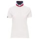 KOSZULKA POLO KRÓTKI RĘKAW NATION LADY - BIAŁY-FRANCJA