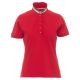 KOSZULKA POLO KRÓTKI RĘKAW NATION LADY - CZERWONY-WŁOCHY