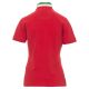 KOSZULKA POLO KRÓTKI RĘKAW NATION LADY - CZERWONY-WŁOCHY