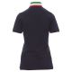 KOSZULKA POLO KRÓTKI RĘKAW NATION LADY - GRANATOWY-WŁOCHY