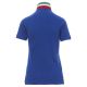 KOSZULKA POLO KRÓTKI RĘKAW NATION LADY - KRÓLEWSKI NIEBIESKI-WŁOCHY