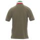 KOSZULKA POLO KRÓTKI RĘKAW NATION - ZIELONY WOJSKOWY-WŁOCHY