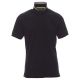 KOSZULKA POLO KRÓTKI RĘKAW NAUTIC - CZARNY-BIAŁO-ŻÓŁTY FLUO