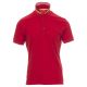 KOSZULKA POLO KRÓTKI RĘKAW NAUTIC - CZERWONA PASJA-BIAŁO-ŻÓŁTY FLUO