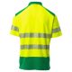 KOSZULKA POLO KRÓTKI RĘKAW ROAD - ŻÓŁTY FLUO-ŻELOWY ZIELONY