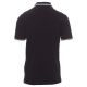 KOSZULKA POLO KRÓTKI RĘKAW SKIPPER - CZARNY-BIAŁY