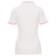 KOSZULKA POLO KRÓTKI RĘKAW SKIPPER LADY - BIAŁY-FUKSJOWY NEON