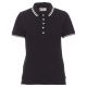 KOSZULKA POLO KRÓTKI RĘKAW SKIPPER LADY - CZARNY-BIAŁY