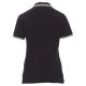 KOSZULKA POLO KRÓTKI RĘKAW SKIPPER LADY - CZARNY-BIAŁY