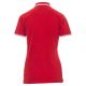 KOSZULKA POLO KRÓTKI RĘKAW SKIPPER LADY - CZERWONY-BIAŁY