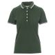 KOSZULKA POLO KRÓTKI RĘKAW SKIPPER LADY - ZIELONY EDEN-BIAŁY