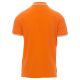 KOSZULKA POLO KRÓTKI RĘKAW SKIPPER - POMARAŃCZOWY-BIAŁY