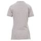 KOSZULKA POLO KRÓTKI RĘKAW VENICE LADY MELANGE - SZARY MELANŻ