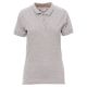 KOSZULKA POLO KRÓTKI RĘKAW VENICE LADY MELANGE - SZARY MELANŻ