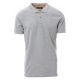 KOSZULKA POLO KRÓTKI RĘKAW VENICE MELANGE - SZARY MELANŻ