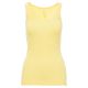 KOSZULKA T-SHIRT BEZ RĘKAWÓW LOOK - JASNOLIMONKOWY