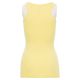 KOSZULKA T-SHIRT BEZ RĘKAWÓW LOOK - JASNOLIMONKOWY