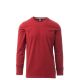 KOSZULKA T-SHIRT DŁUGI RĘKAW PINETA - BORDOWY