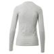KOSZULKA T-SHIRT DŁUGI RĘKAW PINETA LADY MELANGE - SZARY MELANŻ