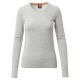 KOSZULKA T-SHIRT DŁUGI RĘKAW PINETA LADY MELANGE - SZARY MELANŻ