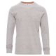 KOSZULKA T-SHIRT DŁUGI RĘKAW PINETA MELANGE - SZARY MELANŻ