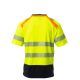 KOSZULKA T-SHIRT KRÓTKI RĘKAW ALLEY - ŻÓŁTY FLUO-GRANATOWY