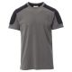 KOSZULKA T-SHIRT KRÓTKI RĘKAW CORPORATE - ZADYMIONY-CZARNY